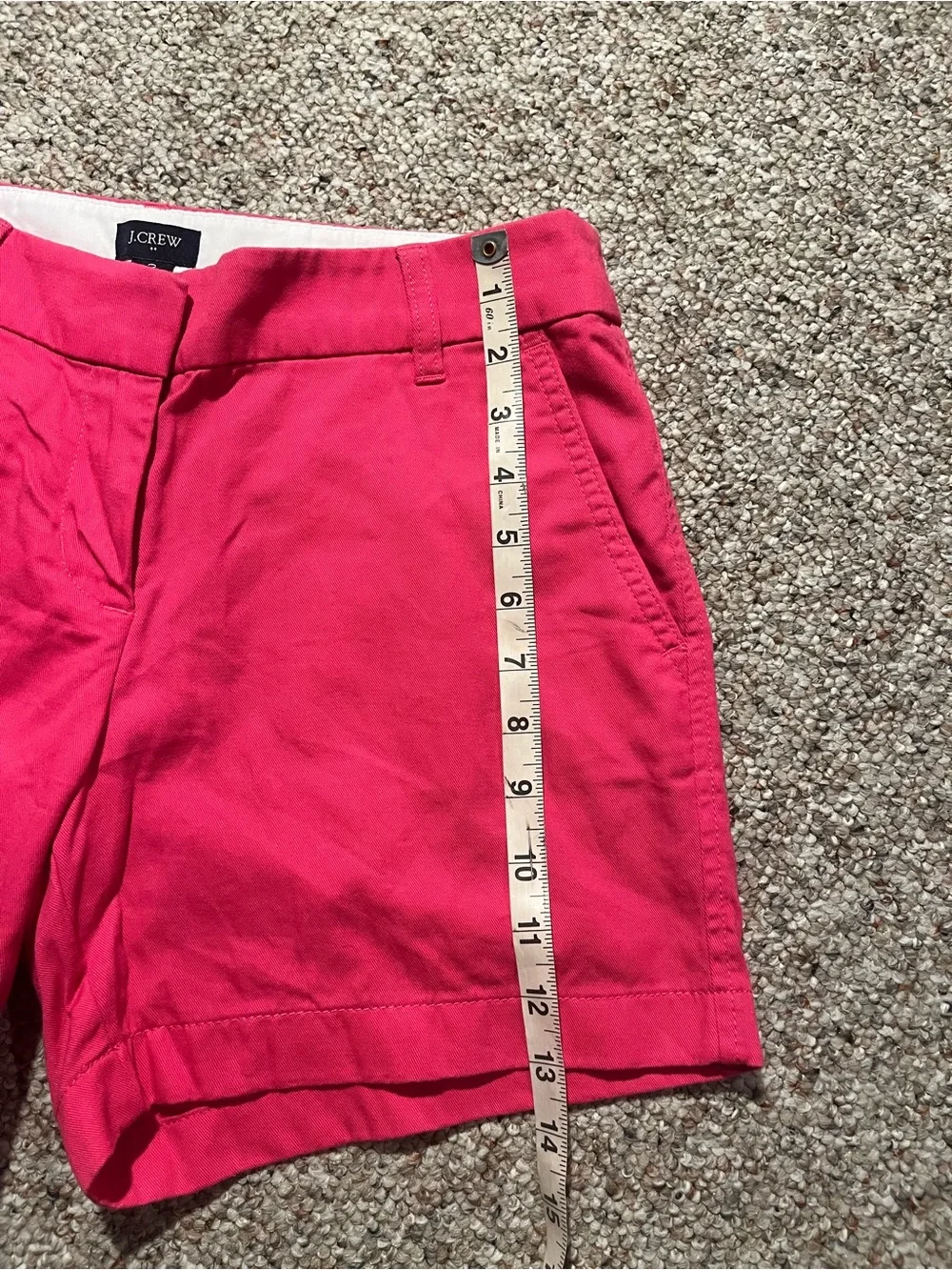 J. Crew Classic 5" Chino Shorts in Bright Pink - Picture 6 of 7